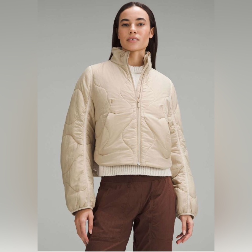 Lululemon Quilted Light Insulation Cropped Jacket - Trench
